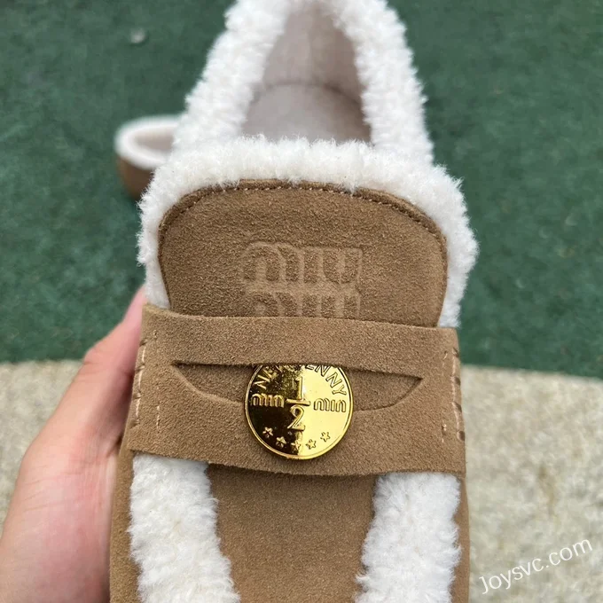 MIU MIU Cotton Shoes Brown