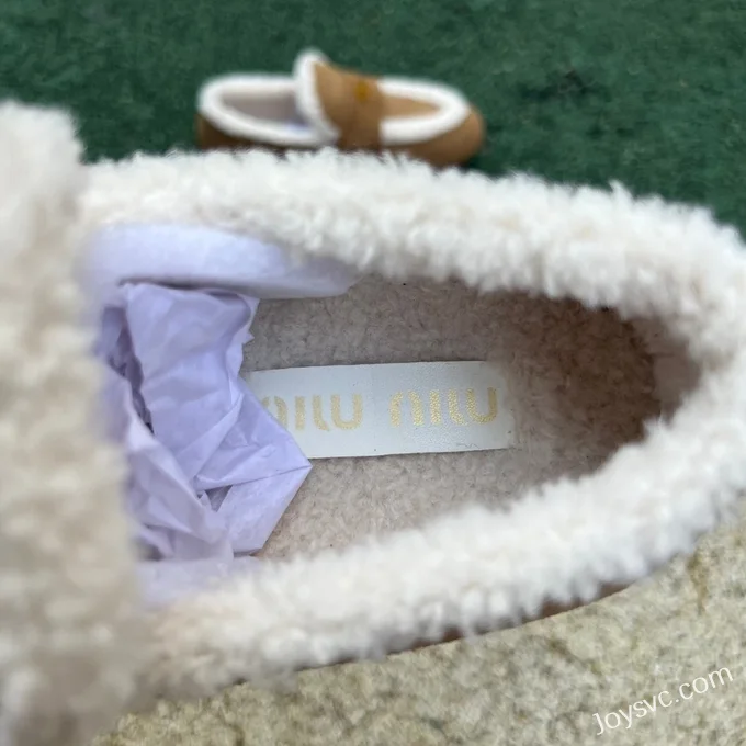 MIU MIU Cotton Shoes Brown