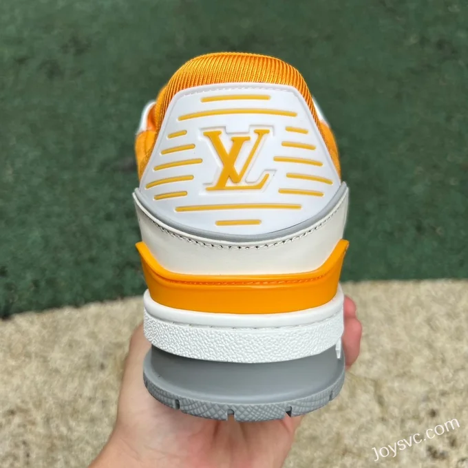 Louis Vuitton Trainer White Yellow Grey