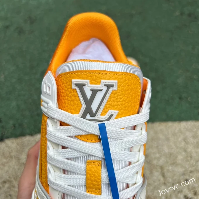 Louis Vuitton Trainer White Yellow Grey