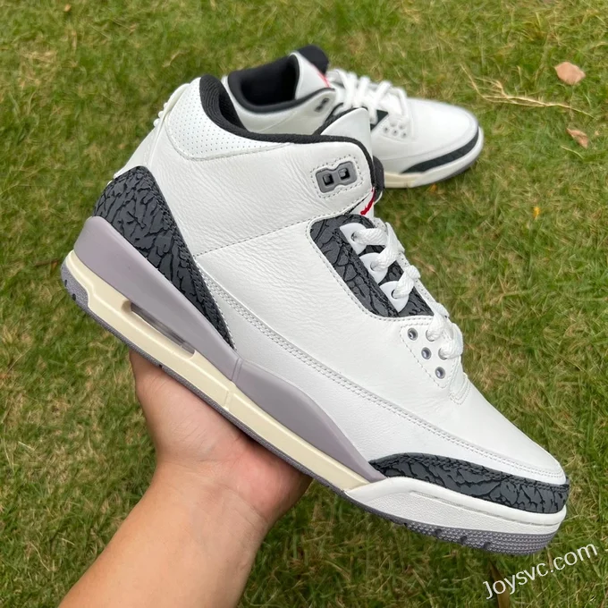 Air Jordan 3 Retro White Grey Black CT8532-106