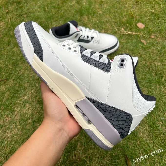 Air Jordan 3 Retro White Grey Black CT8532-106