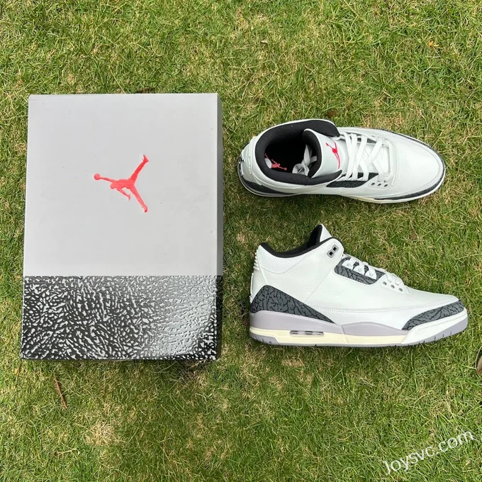 Air Jordan 3 Retro White Grey Black CT8532-106