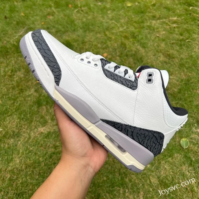 Air Jordan 3 Retro White Grey Black CT8532-106