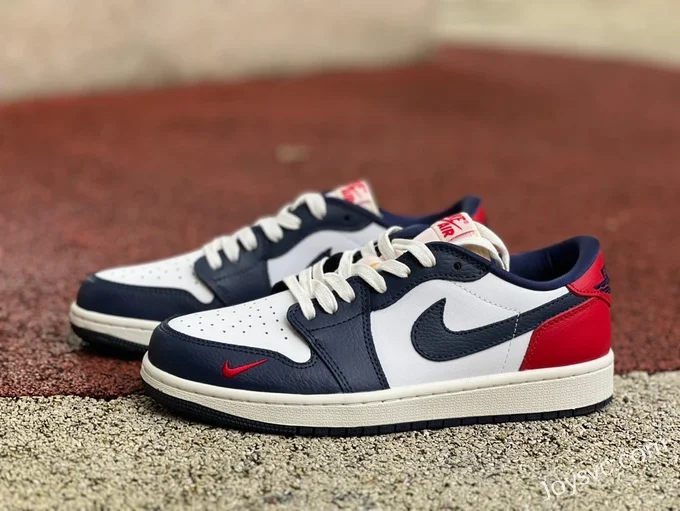 Air Jordan 1 Low HQ2993-100 White Blue Red PE Retro