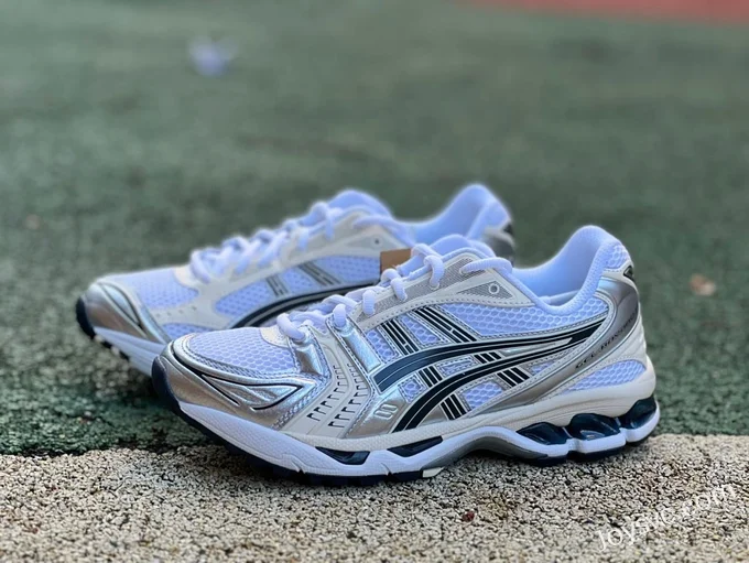 Asics Gel-Kayano 14 in Silver and Beige