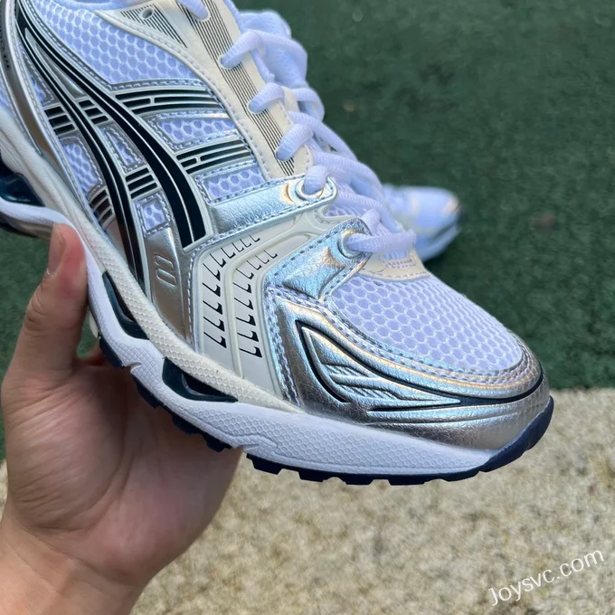 Asics Gel-Kayano 14 in Silver and Beige