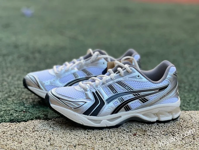 Asics Gel-Kayano 14 in Silver Black and Beige