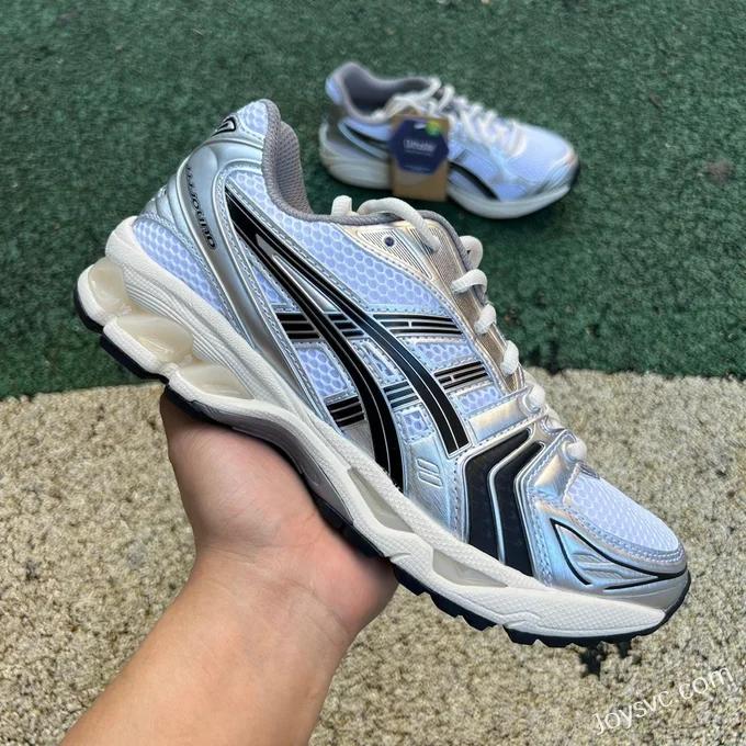 Asics Gel-Kayano 14 in Silver Black and Beige