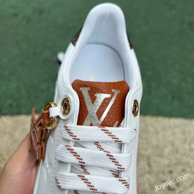 Louis Vuitton Time Out Calfskin White Brown