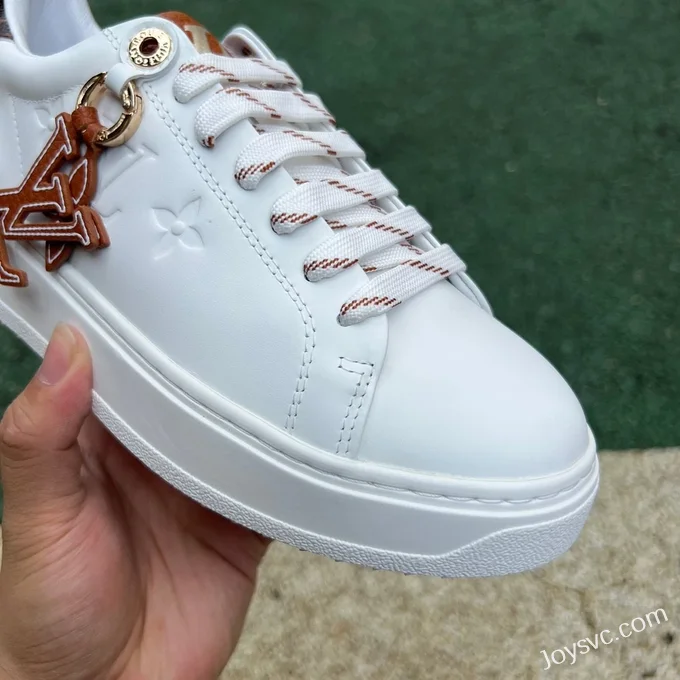 Louis Vuitton Time Out Calfskin White Brown