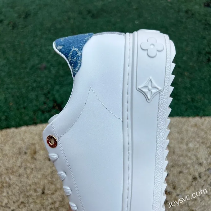 Louis Vuitton Time Out Calfskin White Blue