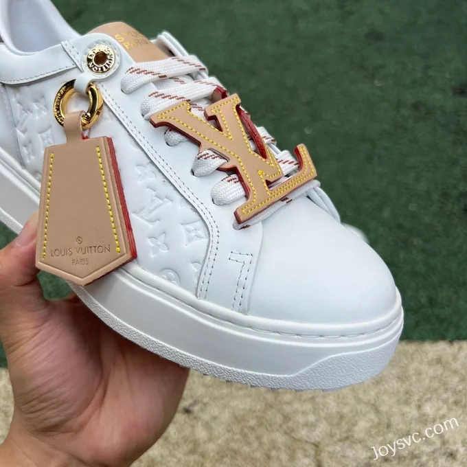 Louis Vuitton Time Out Calfskin White Brown