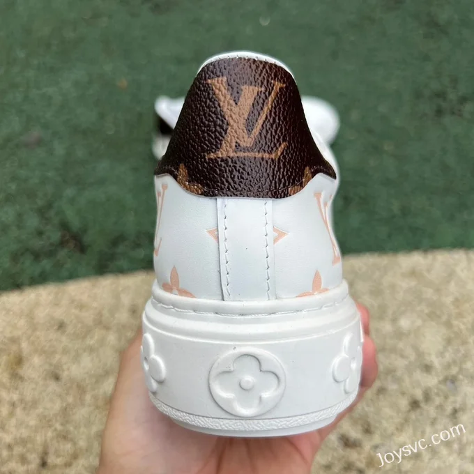 Louis Vuitton Time Out Calfskin White Brown Multicolor