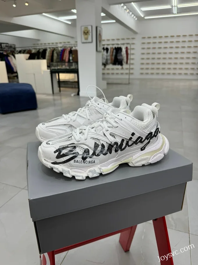 Balenciaga 4.0 Track Logo Graffiti Sneakers