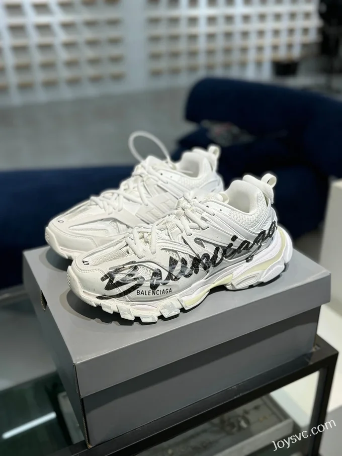 Balenciaga 4.0 Track Logo Graffiti Sneakers