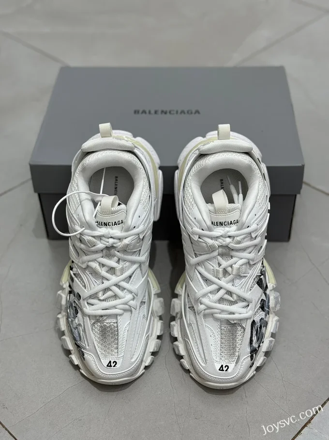 Balenciaga 4.0 Track Logo Graffiti Sneakers