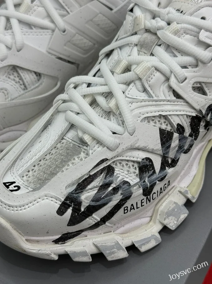 Balenciaga 4.0 Track Logo Graffiti Sneakers