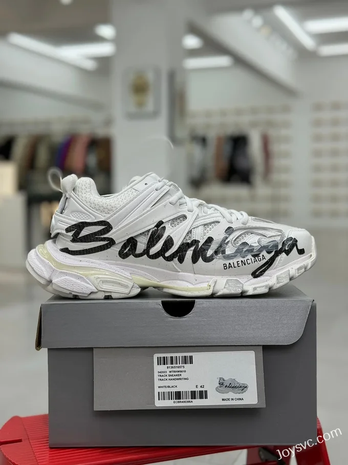 Balenciaga 4.0 Track Logo Graffiti Sneakers