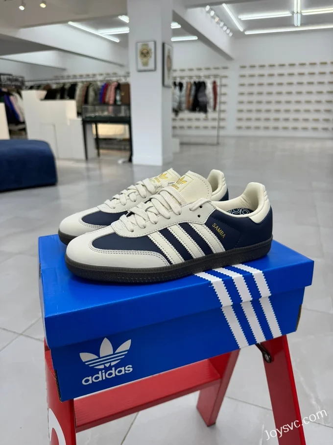 Adidas Samba Blue White Retro Sneakers IG1968