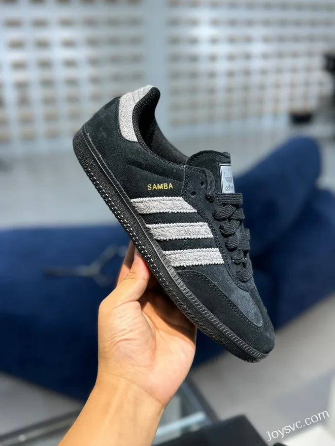 Adidas Samba Black Grey Retro Sneakers IH3348