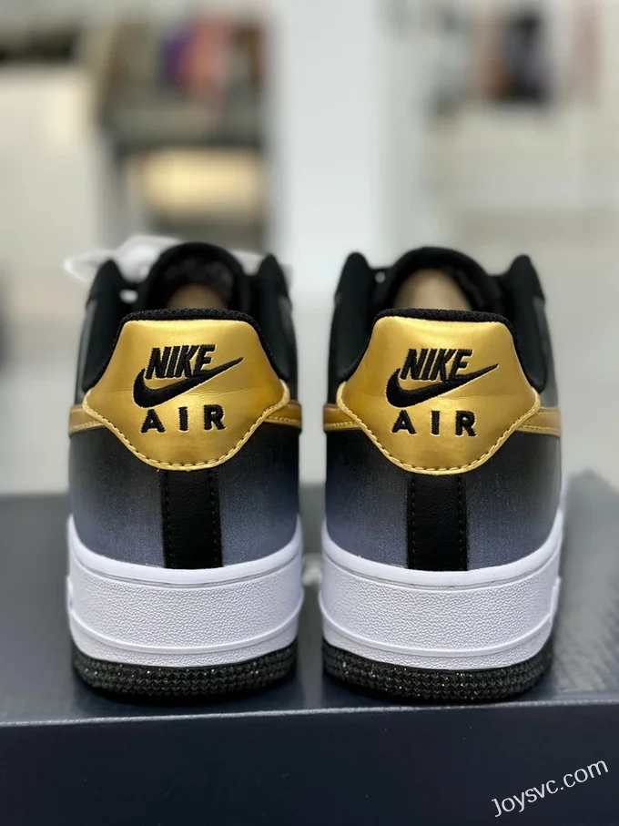 Nike Air Force 1 White Black Gold HJ9128-100