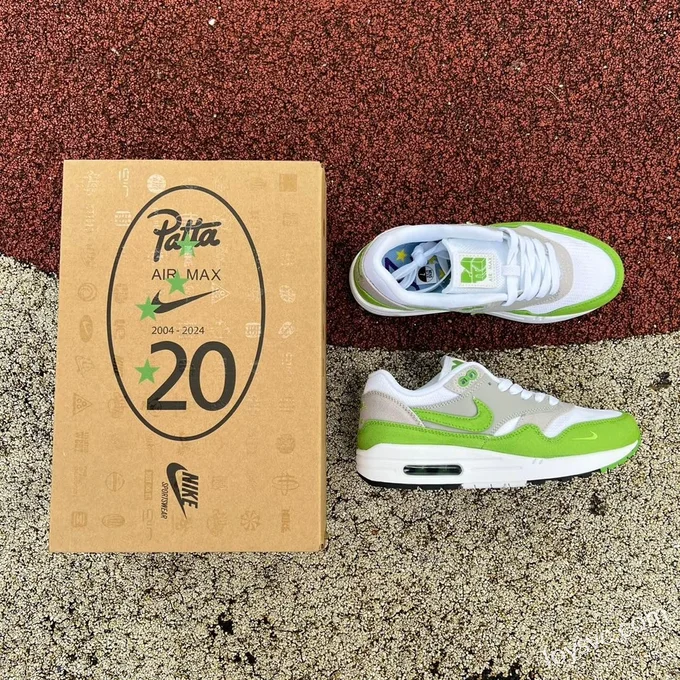 Patta x Nike Air Max 1 Chlorophyll White Green Grey HF1012-300