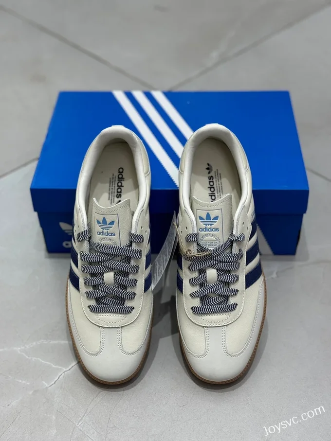 Adidas Samba White Blue Retro Sneakers JI3907