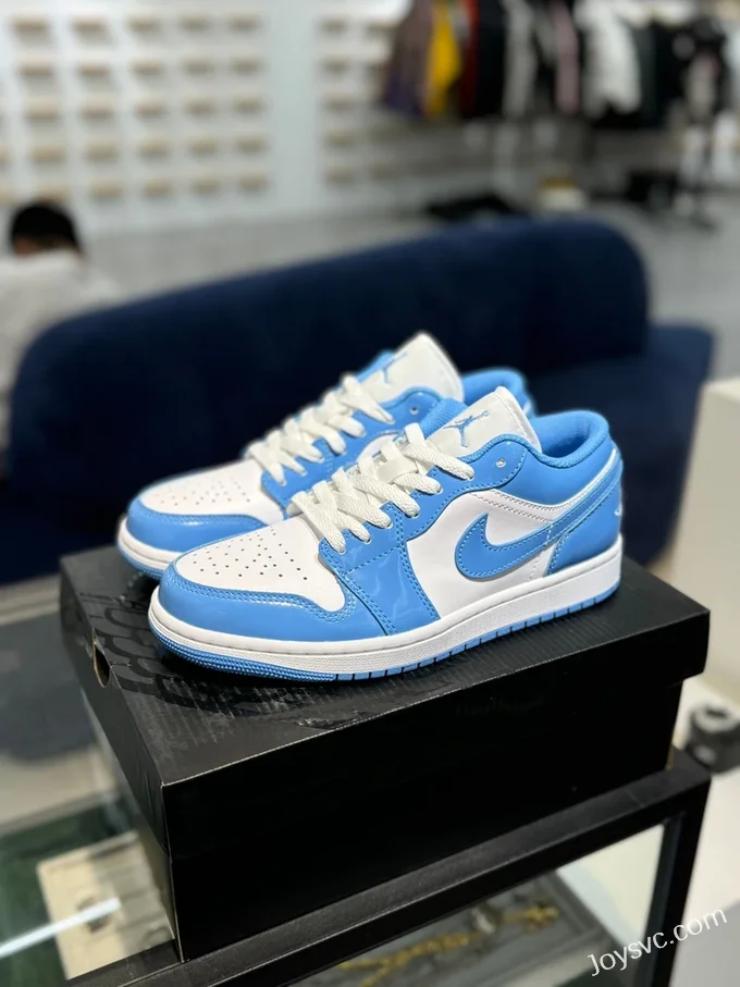 Air Jordan 1 Low Patent Blue FZ2138-114