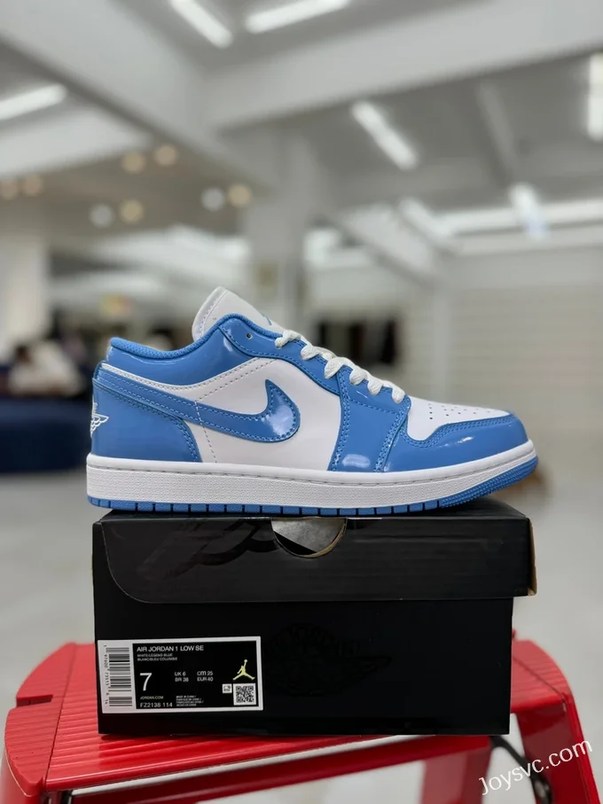 Air Jordan 1 Low Patent Blue FZ2138-114