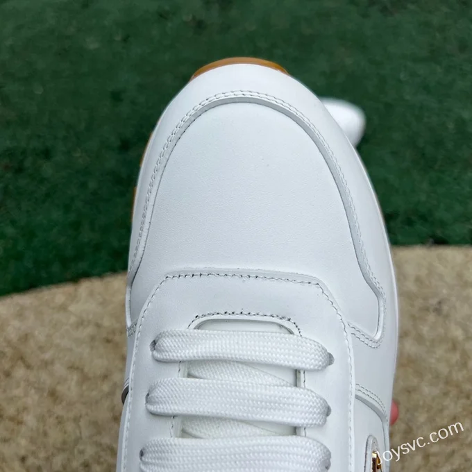 PRADA Leather Pure White Sneakers