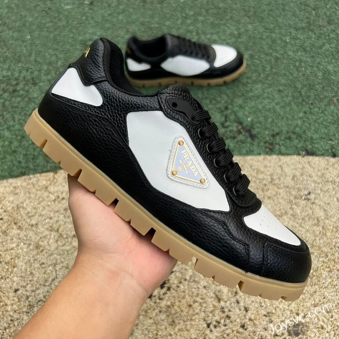 PRADA Black White Raw Rubber Sneakers