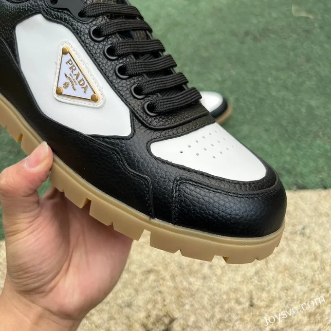 PRADA Black White Raw Rubber Sneakers