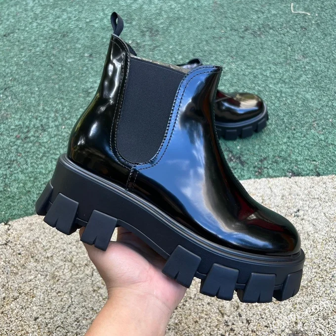 PRADA Monolith Chelsea Boots