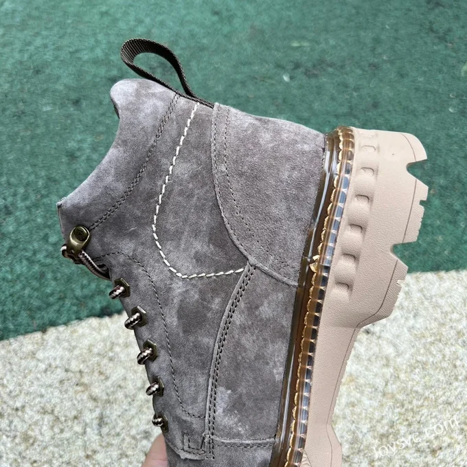 CAT High Top Dark Grey Suede Outdoor Boots