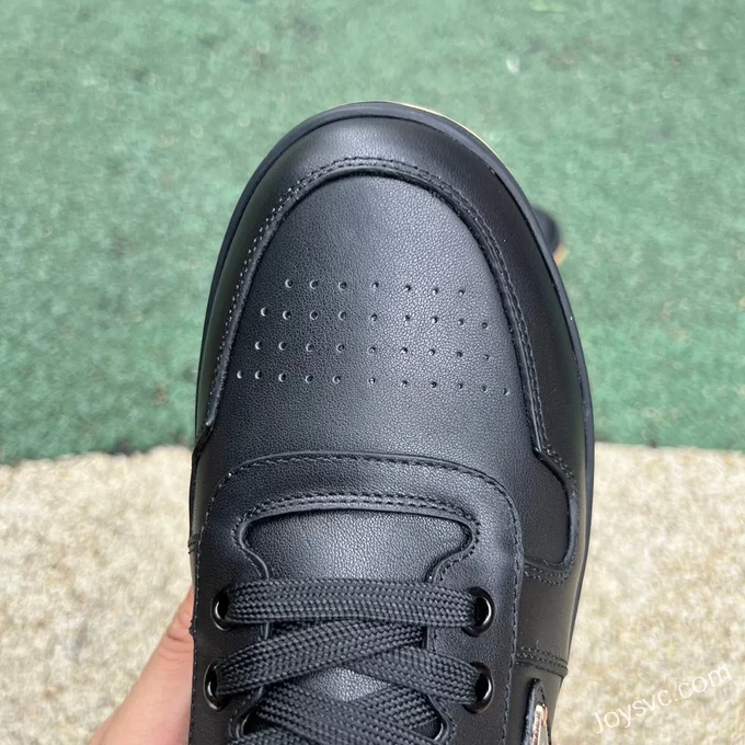 PRADA Leather Black Raw Rubber Sneakers