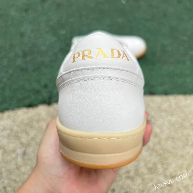 PRADA Leather White Raw Rubber Sneakers