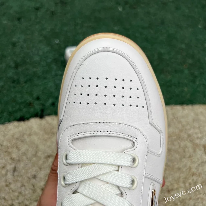 PRADA Leather White Raw Rubber Sneakers