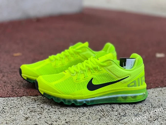 Nike Air Max 2013 Neon Green Cushioned Running Shoes HF3660-700