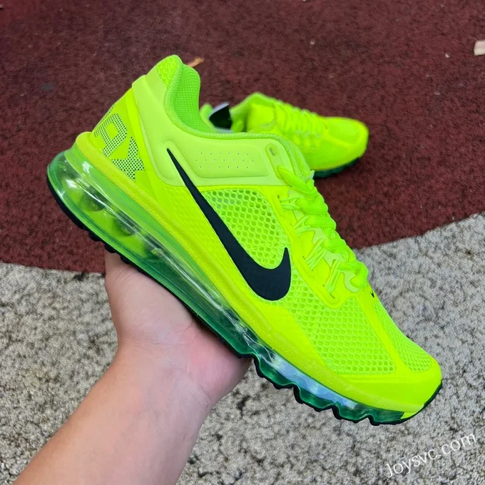 Nike Air Max 2013 Neon Green Cushioned Running Shoes HF3660-700