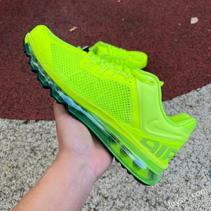 Nike Air Max 2013 Neon Green Cushioned Running Shoes HF3660-700