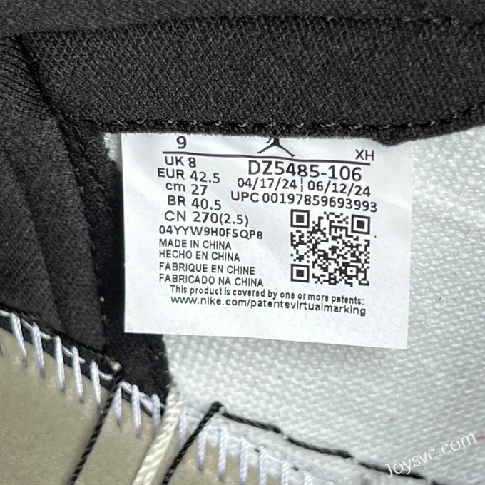 LJR AJ1 Black Toe DZ5485-106