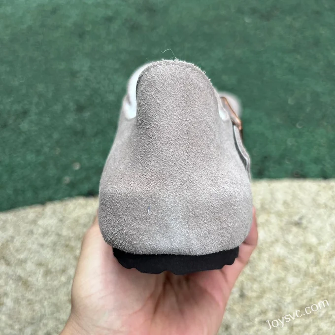 Birkenstock Fur Lined Suede Grey