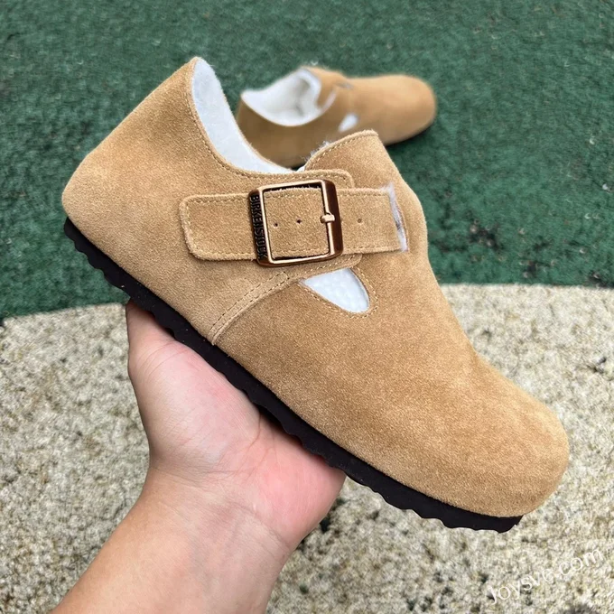 Birkenstock Fur Lined Suede Brown